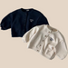 Väst med Love Me broderi – Tender Flickor, Blå/Beige, Bomull, Storlek 0–6 år More For Mini