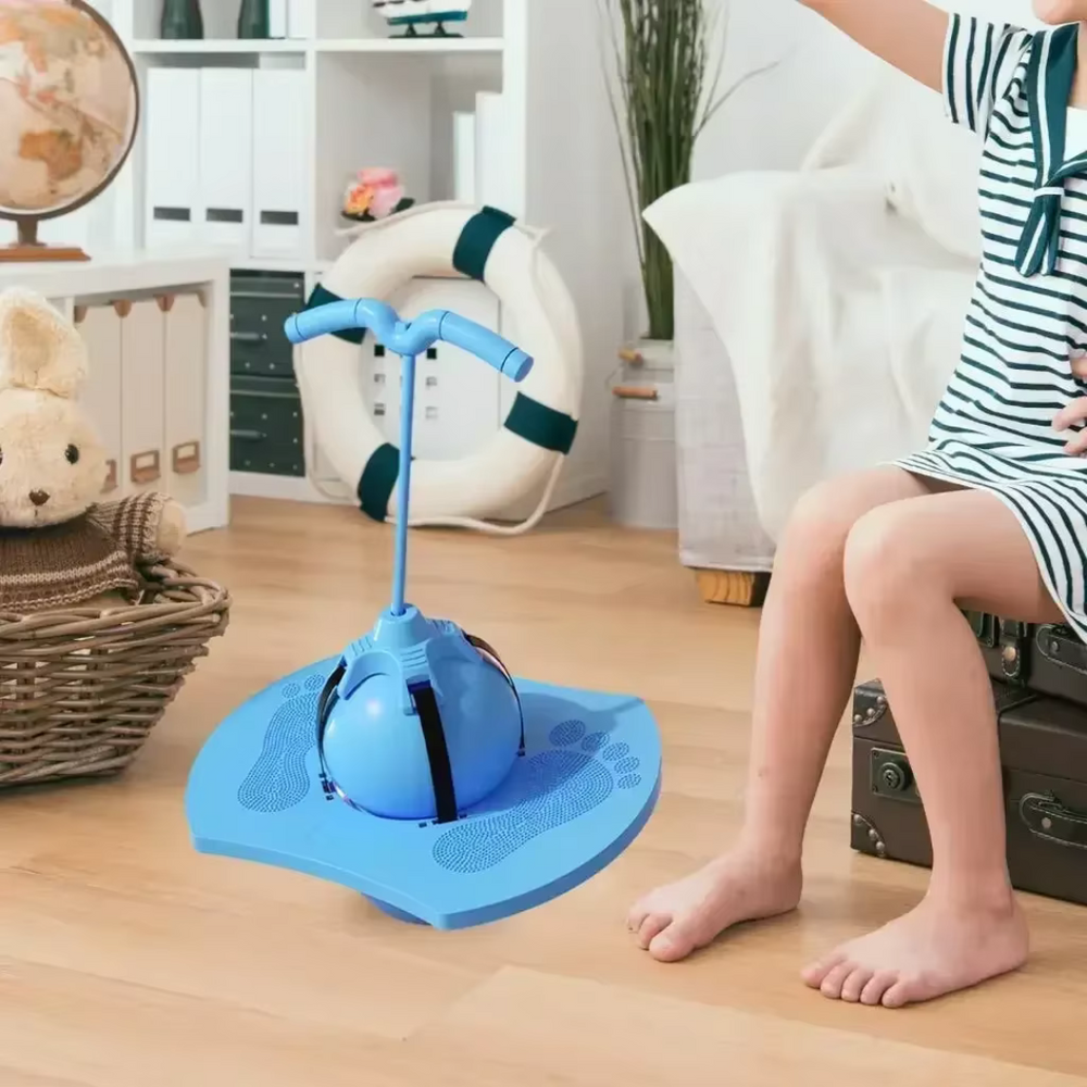 BounceBuddy Hoppboll för Barn – Hållbart och Säkert Utomhusleksak för Aktivt Sommarskoj More For Mini