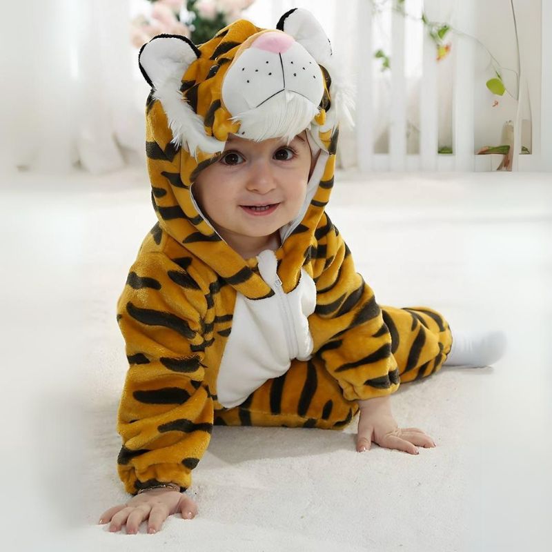 KleinWild Baby Peuter Kind Jumpsuit Dierenthema – Zacht, Veilig & Perfect Cadeau More For Mini