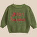 Jultröja – Min Första Jul Unisex, Grön/Röd/Khaki/Vit, Bomull, Storlek 0–2 år More For Mini