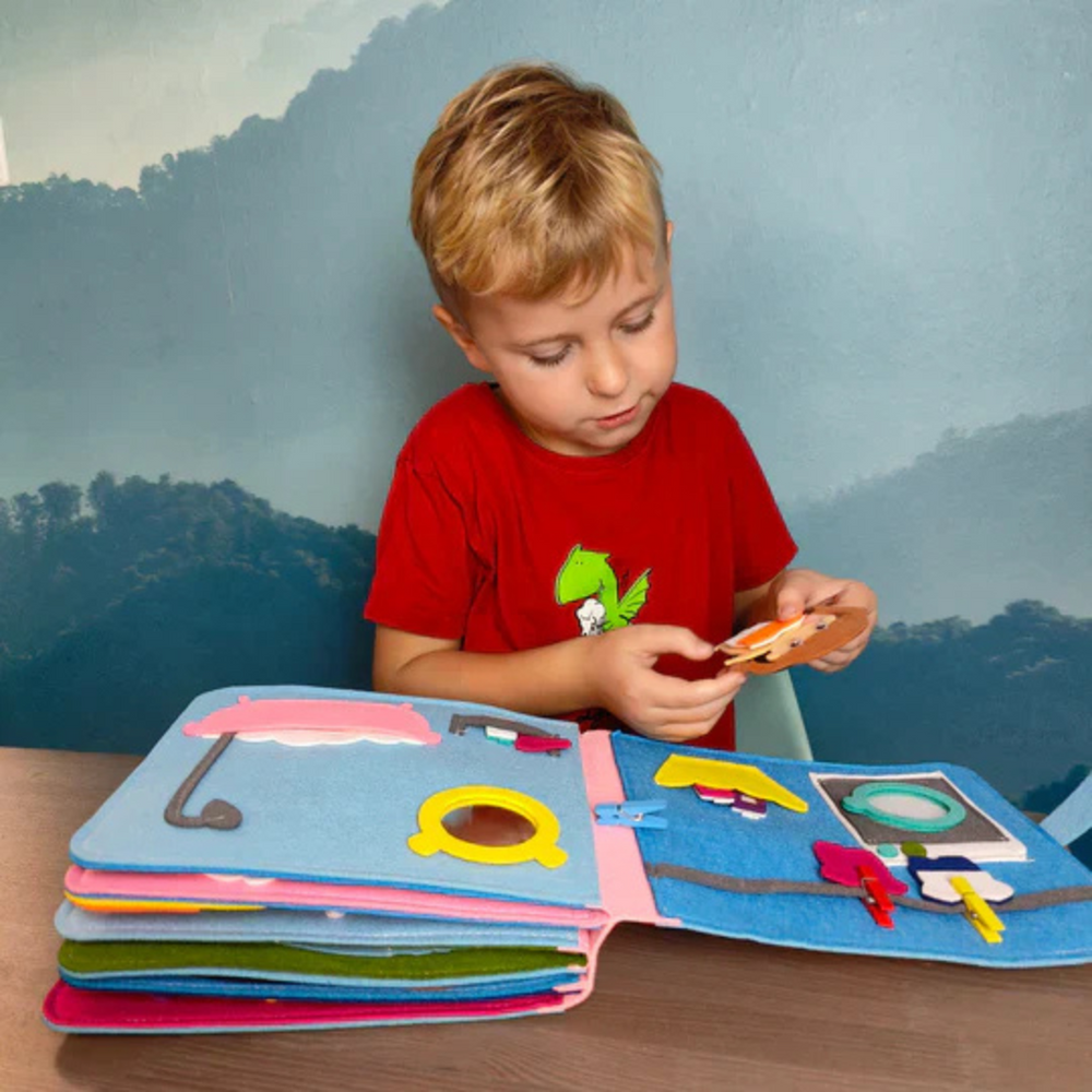 Montessori Aktivitetsbok för Småbarn – Pedagogisk & Resvänlig Leksak för Barn 2–5 år More For Mini