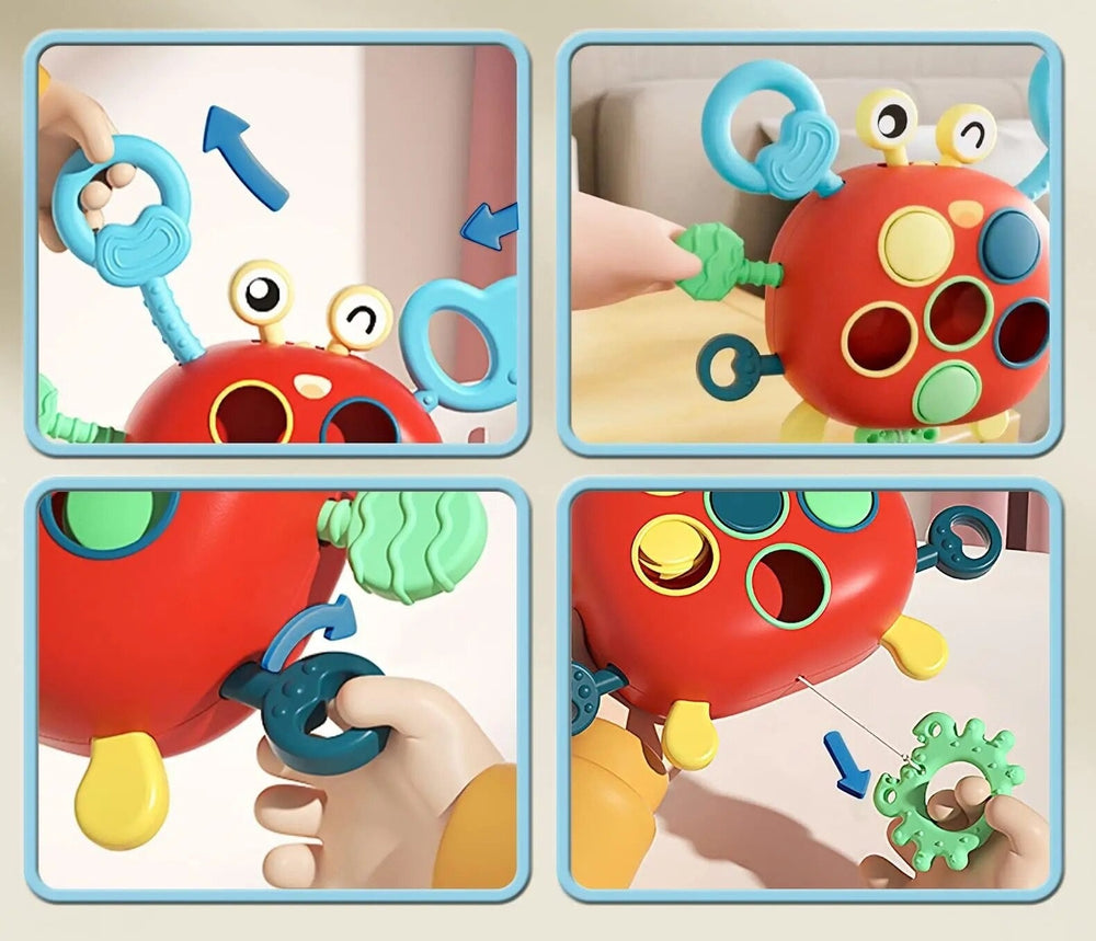 CleverCrabby™ Interaktiv leksak för småbarn – Stimulerar motorik och kognition med den glada krabban More For Mini