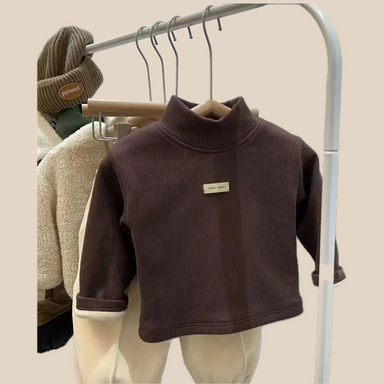 Polotröja – Tori Unisex, Grå/Brun/Vit/Svart, Bomull, Storlek 0–7 år More For Mini