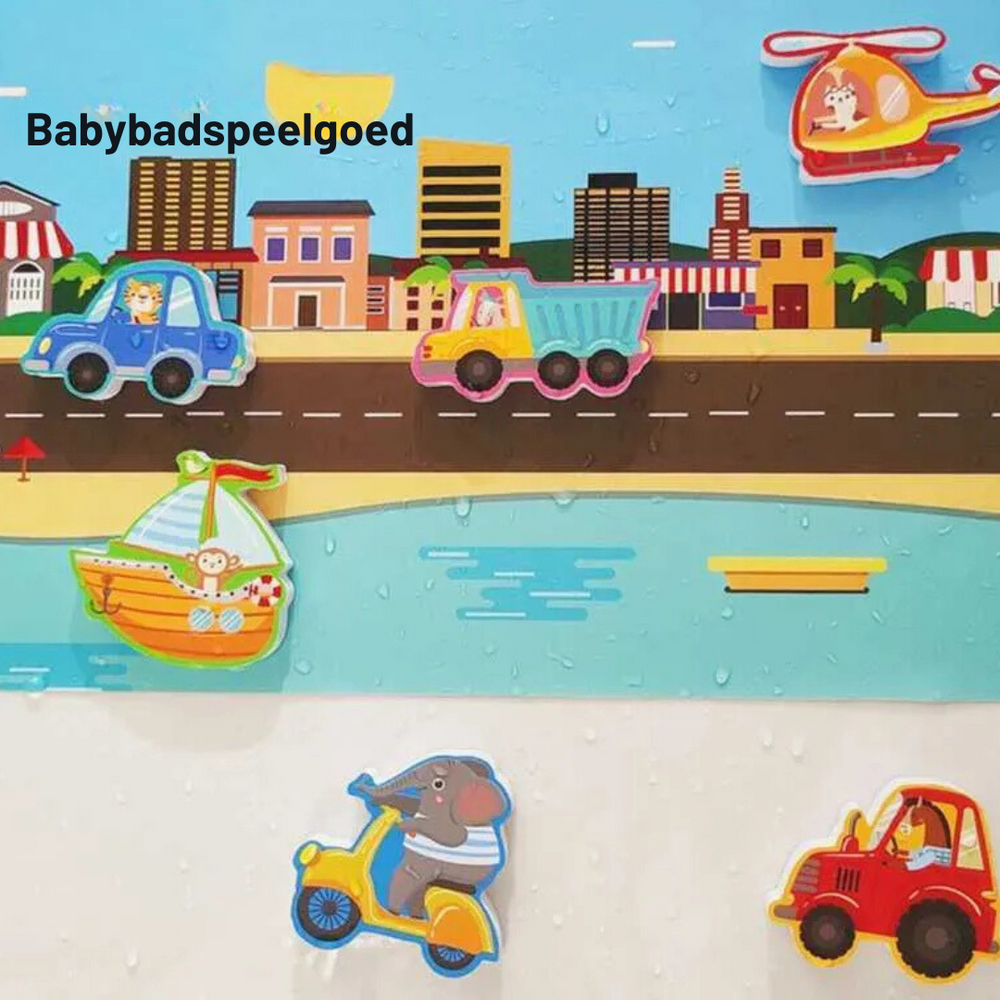 Badpuzzel Dieren voor Baby & Peuter – Foam Badspeelgoed Educatief & Drijvend – AquaBeestjes Set (20 stuks) More For Mini