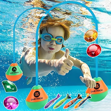 Dyk-set för barn till poolen – färgglada dykleksaker för sim- och dykglädje Lilla Lycka