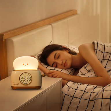 GlowToon Kinderwekker met Nachtlampje – Oplaadbaar LED Licht & Alarm voor Kinderkamer More For Mini