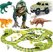 Dino Racerbana för Barn – 140-delars Flexibel Bana med Dinosaurieleksaker More For Mini