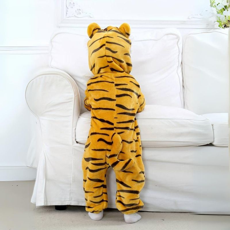 KleinWild Baby Peuter Kind Jumpsuit Dierenthema – Zacht, Veilig & Perfect Cadeau More For Mini
