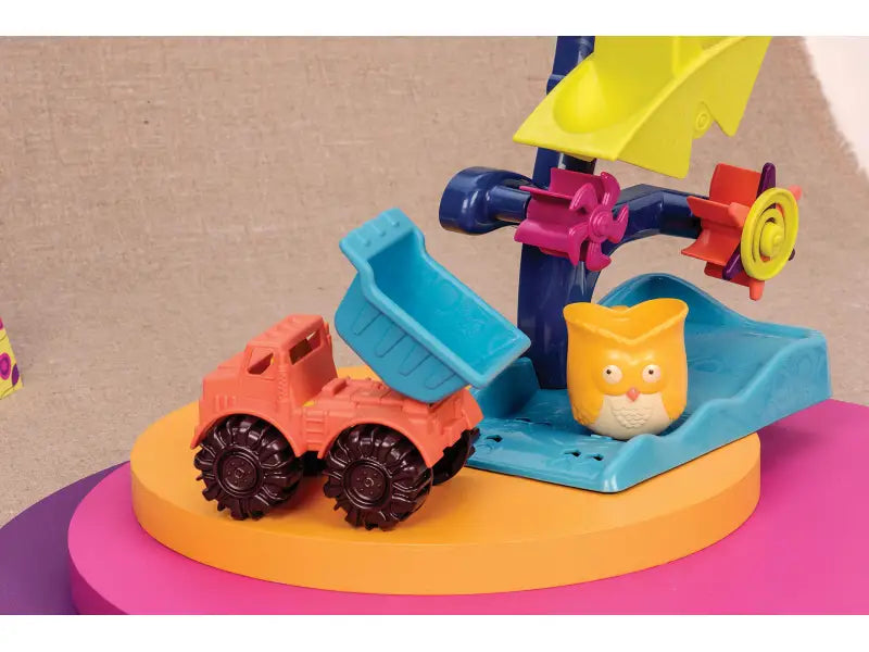 Water- & Zandspeelset voor Peuters – 2-in-1 Kiepwagen + Watermolen | Bouwspeelgoed voor Buiten en Strand More For Mini
