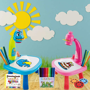 ArtLight Projectietekentafel voor Kinderen - Creatief Teken Speelgoed voor 3+ Jaar met Projector en Schilderstiften More For Mini