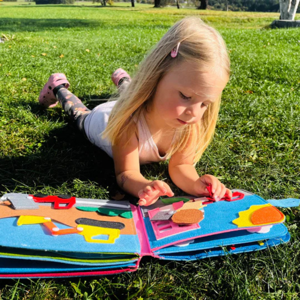 Montessori Aktivitetsbok för Småbarn – Pedagogisk & Resvänlig Leksak för Barn 2–5 år More For Mini