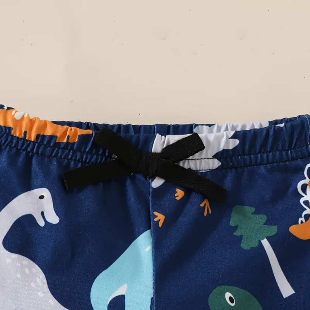 Set med 3 Glada Badbyxor för Pojkar – Snabbtorkande & Bekväma för Strand och Pool (0–3 år) More For Mini