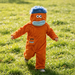 Onesie för barn med monsterdesign och huva – mjukt tyg, rymlig passform | utklädningsdräkt