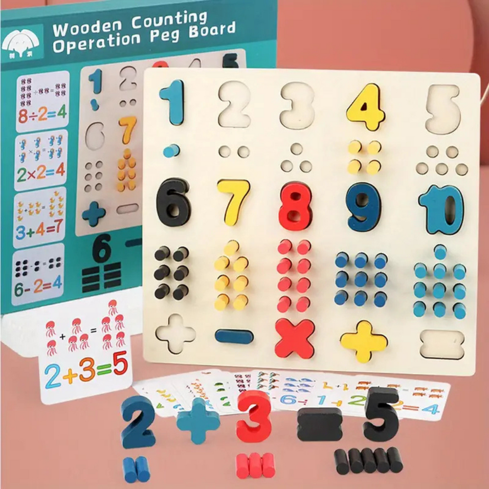 Pedagogiskt Montessori Räkne- och Sorteringsspel för Småbarn – Köp Lärande Leksak More For Mini