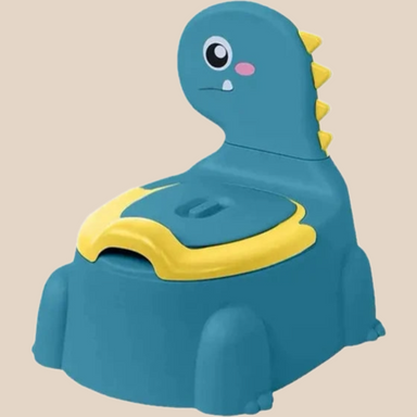 Dino-toalett för barn – Blå/Rosa/Grön, Halkfri, Lätt att Rengöra, BPA-fri More For Mini