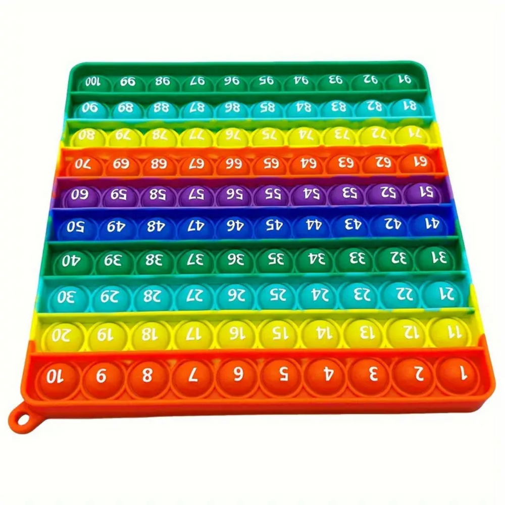 CijferPop 100 – Educatief Regenboog PopSpeelgoed voor Kleuters | Leer Spelenderwijs Tellen & Rekenen More For Mini