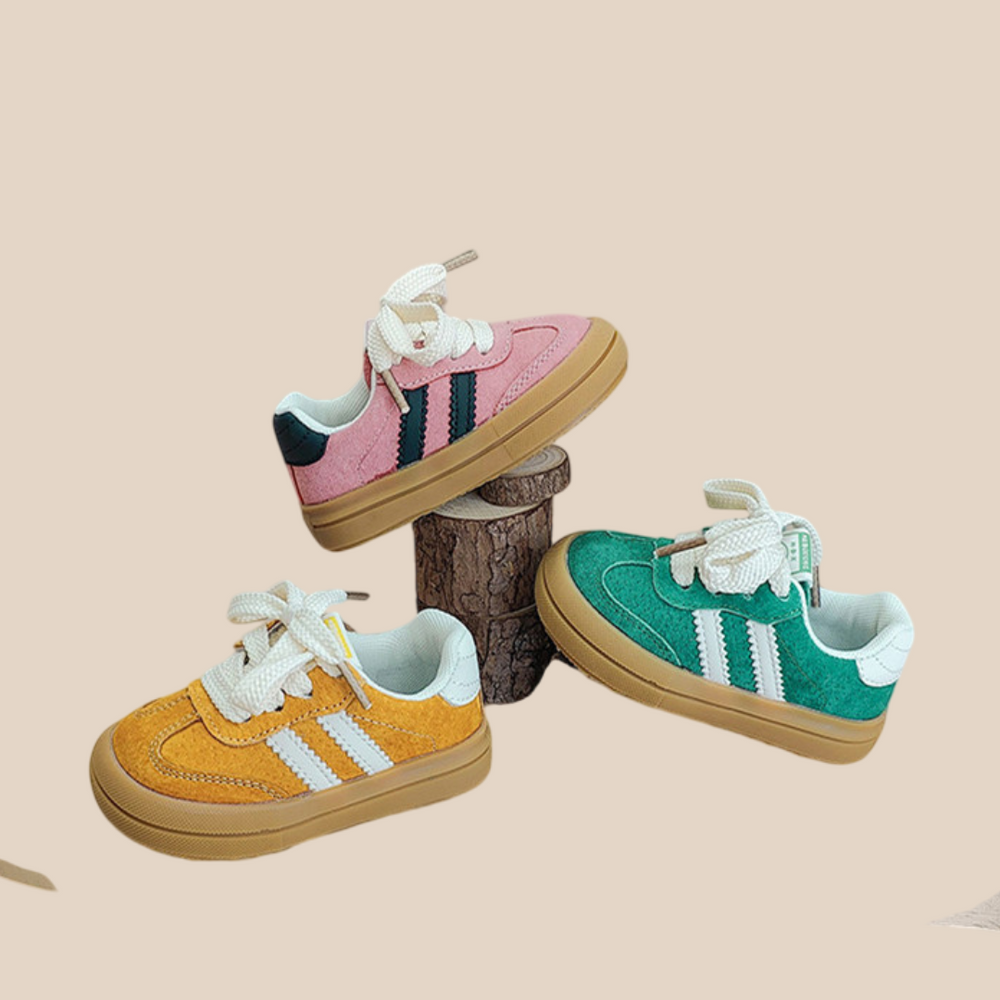 Sneaker med Skosnören – TinyStride Unisex, Gul/Rosa/Grön, Storlek 0–3 År More For Mini