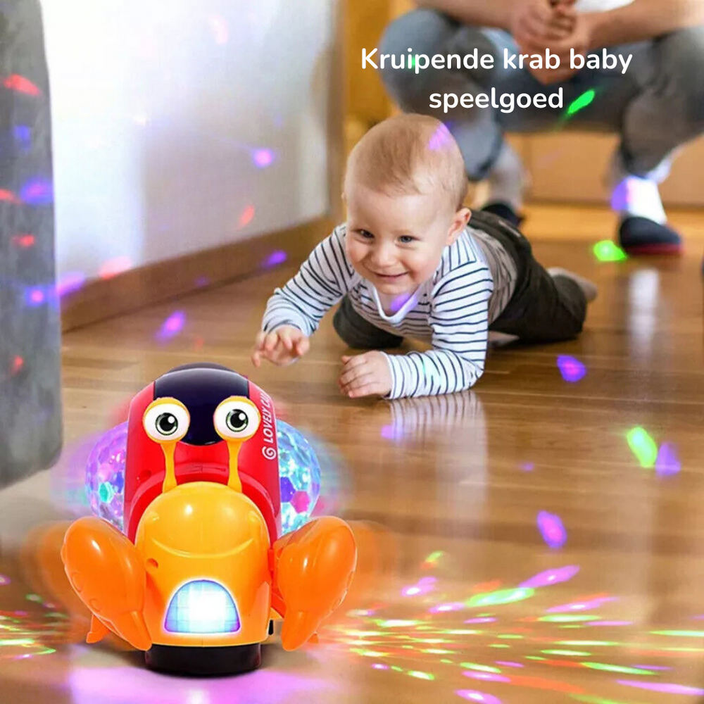 Interactieve Muzikale Slak voor Baby’s | CrawlBuddy Kruiptrainer & LED Speelgoed More For Mini