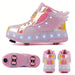 GlowSkate LED Rullskridsko Sneakers med Vingar – Flickor | Stl. 29-37 More For Mini