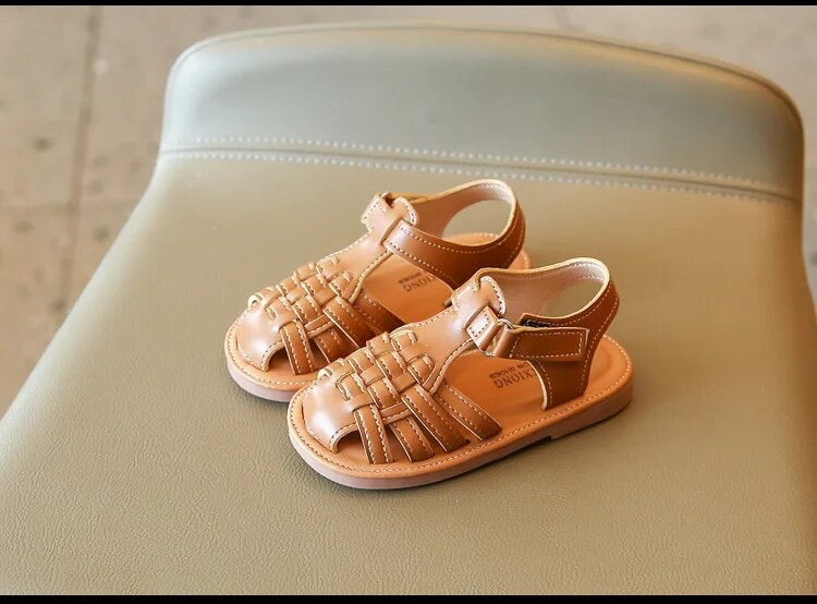 Geweven Kindersandalen – Maat 21-29 | Lichtgewicht & Ademend | Klittenband & Antislipzool More For Mini