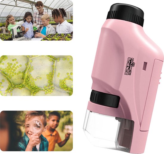Bärbart Mikroskop – Mini Explorer, 60x–120x Förstoring, Pedagogisk Vetenskapsleksak, från 2 år More For Mini