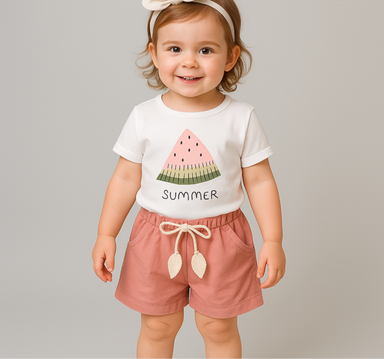 Sommaroutfit för Flickor – Bekväm Bomull | Luna & Fleur Kläder Storlek 1–4 år More For Mini