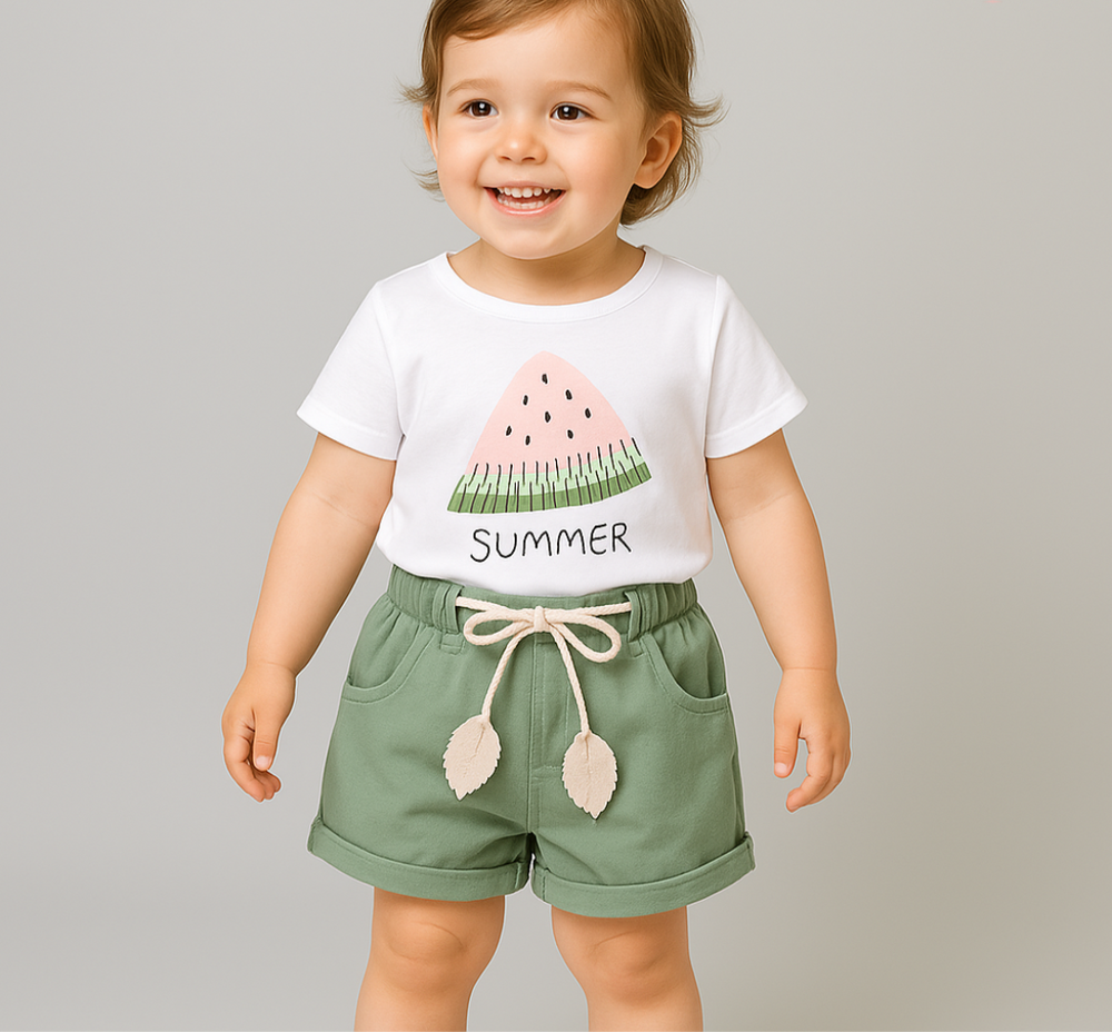 Sommaroutfit för Flickor – Bekväm Bomull | Luna & Fleur Kläder Storlek 1–4 år More For Mini