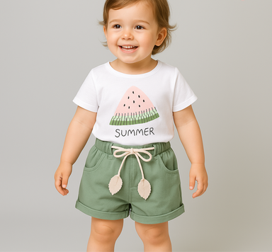 Sommaroutfit för Flickor – Bekväm Bomull | Luna & Fleur Kläder Storlek 1–4 år More For Mini