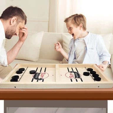 SlingMaster Träbordsspel – Snabbt Färdighetsspel för Barn & Familjer More For Mini