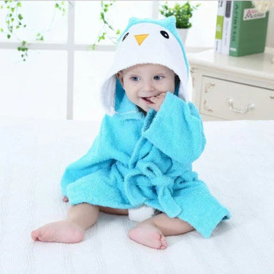 SnuggleWrap Babybadrock – Mjuk, Absorberande Badrock med Djurmönster för Bebisar | Perfekt efter Badstunden More For Mini