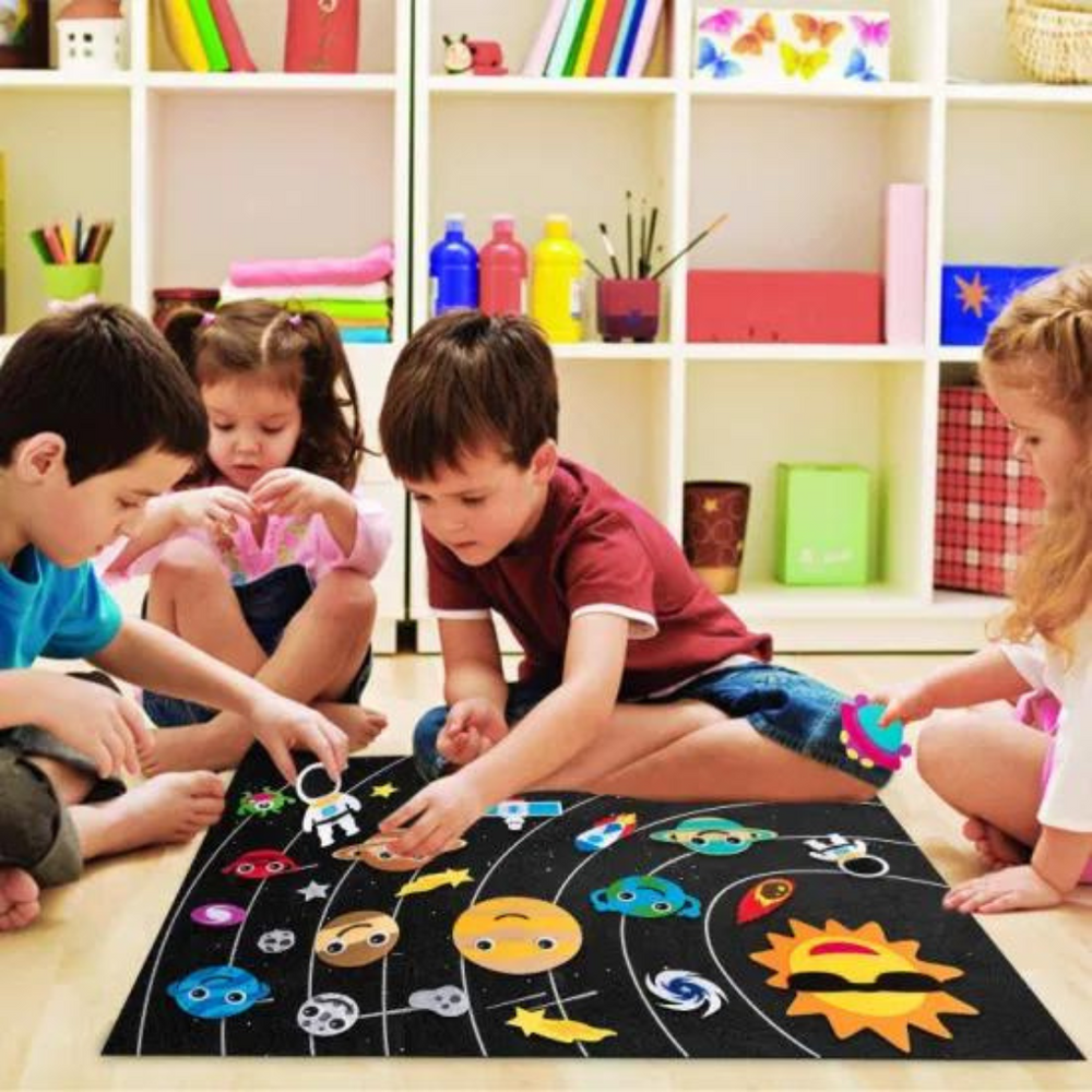 Educatief Vilt Ruimtebord voor Kinderen – Leerzaam DIY Heelal Speelgoed More For Mini
