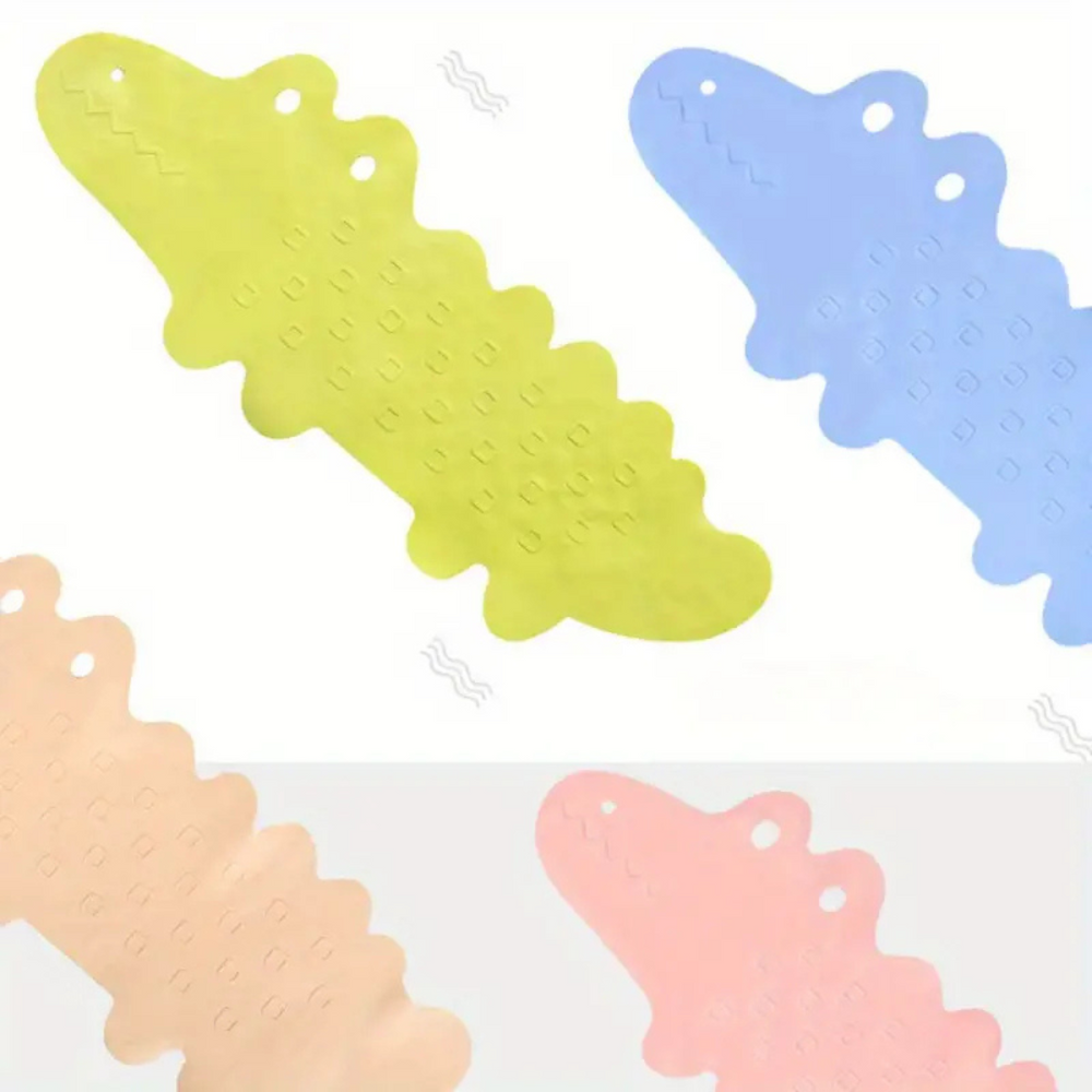 Veilige Anti-Slip Badmat Kinderbad | SplashSafe Krokodil Design | Stevig & Duurzaam More For Mini