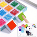 Regenboog Vingerverf Set voor Kinderen – 12 Kleuren & 30 Kaarten | Veilig & Afwasbaar More For Mini