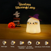Halloween-nattlampa med mjukt stämningsljus – silikon, laddas via USB-C | barnrumslampa