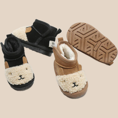 Ankelstövel med Tecknat Motiv – Nico Unisex, Brun/Svart, Mocka, Storlek 18–39 More For Mini