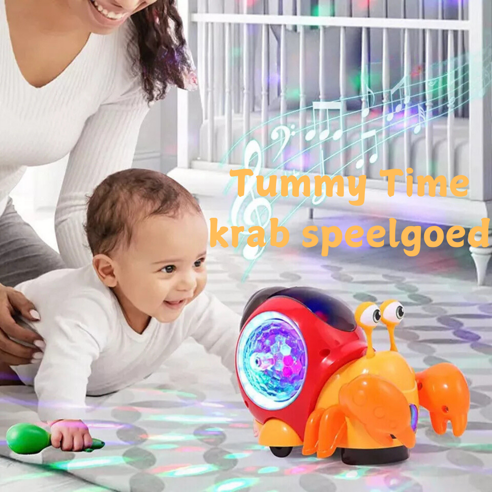 Interactieve Muzikale Slak voor Baby’s | CrawlBuddy Kruiptrainer & LED Speelgoed More For Mini