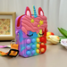 SparkleUnicorn Pop-it Rugtas – Magische Eenhoorn Tas voor Kinderen | Stressverlichtend & Speels More For Mini