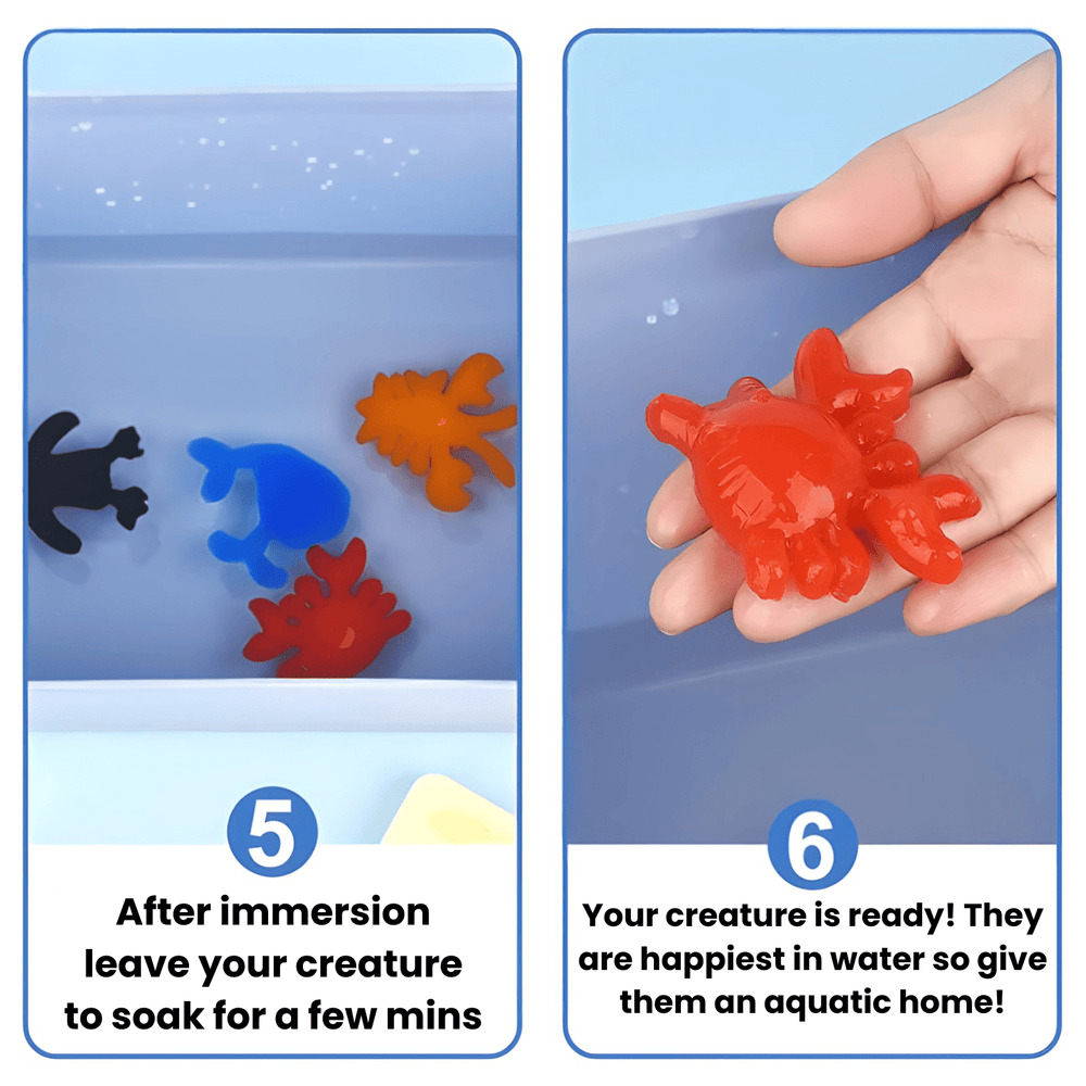 Magisch Water Knutselpakket voor Kinderen – Maak en Speel met Kleurrijke Diertjes +3 Jaar More For Mini