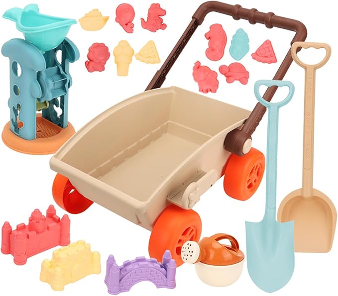 Strandvagn Leksaksset för Småbarn – Bygg, Lek och Upptäck | SunJoy More For Mini