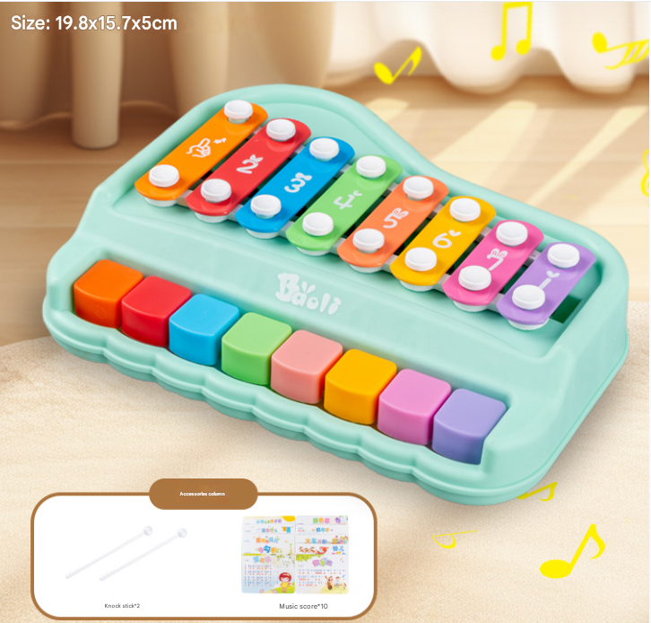 Educatief Muziekspeelgoed voor Baby, Peuter, Kleuter, Kinderen – Xylofoon & Piano Set voor Creatieve Ontwikkeling MoreForMini