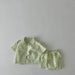 Trendy Geblokte Kledingset Shirt en Short - Baby Peuter Kleuter Kinderen, Roze/Blauw/Groen, Katoen, Maat 0-6 Jaar More For Mini