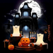 Halloween-nattlampa med mjukt stämningsljus – silikon, laddas via USB-C | barnrumslampa