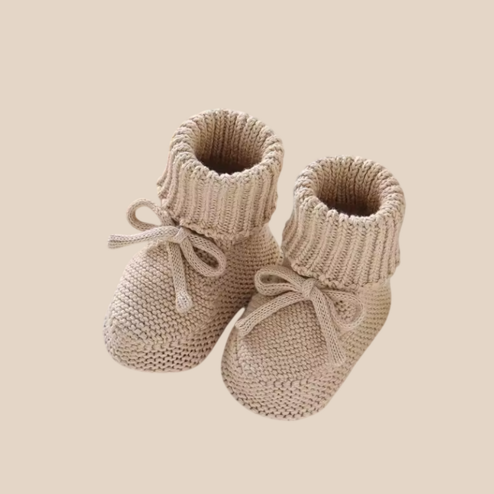 Stickade Babytossor – LittleLoom Unisex, Beige/Vit/Rosa/Grön, Storlek 0–2 År More For Mini