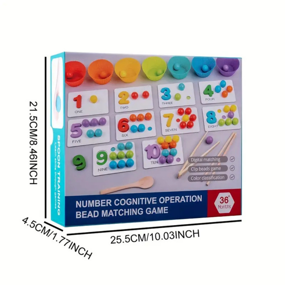 Pedagogiskt Montessori Räkne- och Sorteringsspel för Småbarn – Köp Lärande Leksak More For Mini