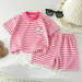 Randig 2-Delars Barnoutfit – Trendigt Set för Pojkar & Flickor More For Mini
