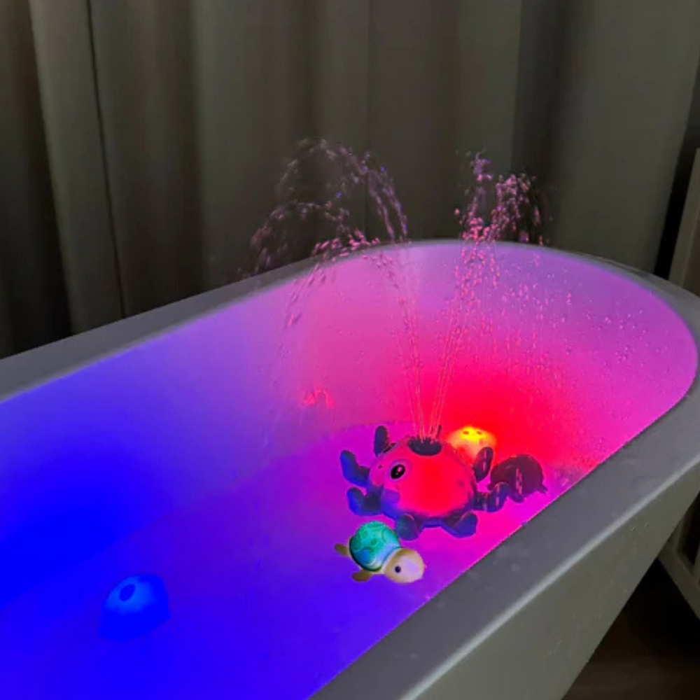 AquaGlow Badfontein met Licht – Magisch BadSpeelgoed voor Kinderen | Waterfontein & Discolichtjes More For Mini