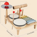 Houten Drumstel voor Peuters | Educatief Muziekspeelgoed | Rytmo Drumset Kopen More For Mini