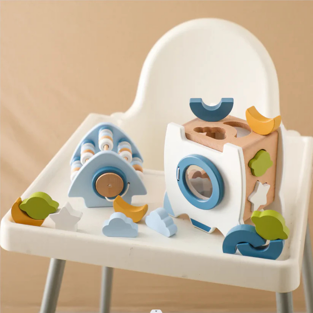 Educatief Houten Ruimte Blokkenspel | SpaceBuild Creatief & Montessori Speelgoed More For Mini