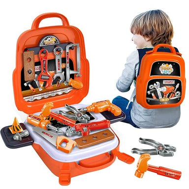 Gereedschapsrugzak voor Kinderen – Complete Speelset met 20+ Onderdelen | Bouw & Leerplezier vanaf 3 Jaar More For Mini