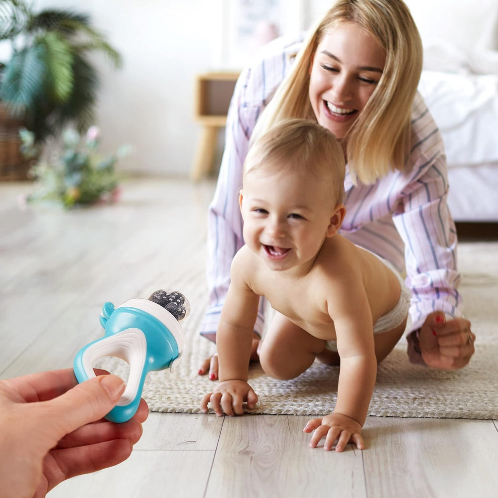 Säker matningsnapp för bebisar – 1+1 gratis – FruityBite från LiloBébé | Perfekt för första smakportioner och vid tandsprickning More For Mini
